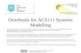 System Modelling: 1st Order Models