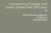 Conserving Energy And Going Green Class 6 Fall 09