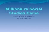 Millionaire social studies game 4th Grade