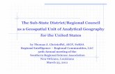 The Sub-State District/Regional Council as a Geospatial Unit of Analytical Geography for the United States