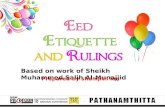 Eed ettiquette and rulings
