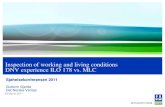 18 gjerde dnv   inspection of working and living conditions - dnv experience ilo 178 vs mlc