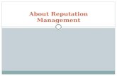 About Reputation Management
