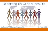 Reporting on Gender Results