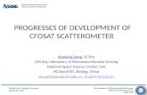 PROGRESSES OF DEVELOPMENT OF CFOSAT SCATTEROMETER