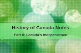 Historyof Canada Part Two