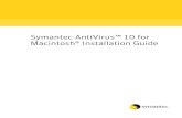Symantec AntiVirus™ 10 for Macintosh® Installation Guide