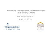 College Success Academy: Launching a New Program with Research and Evaluation Partners