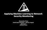 Applying Machine Learning to Network Security Monitoring - BayThreat 2013