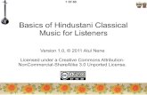 Hindustani Classical Music for Listeners