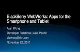 "BlackBerry Webworks : Apps for The Smartphone and Tablet"