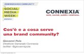 Social Media Week 2012_Cos'é e a cosa serve una brand community