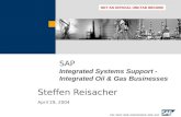 SAP Integrated Systems Support - Integrated Oil