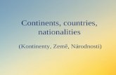 Kontinenty země-národnosti
