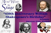 презентація до позакласного заходу до 450-річчя Вільяма Шекспіра