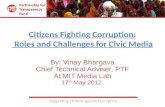 Citizens Fighting Corruption: Roles and Challenges for Civic Media