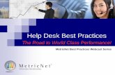 Free Help Desk Training Series | Help Desk Best Practices | MetricNet Certified