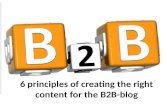 6 principles of creating the right content
