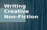 Writing creative non fiction
