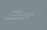 Modern front end development
