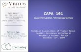 Corretive & Preventive Action (CAPA) 101