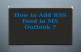 How to add RSS Feed in MS Outlook?