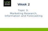 Marketing Research, Information and Forecasting