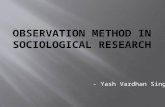 Observation method in sociological research