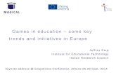 Games in education – some key trends and initiatives in Europe