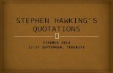 Stephen Hawking’s quotations
