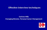 Job interview techniques