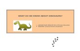 What do I know about dinosaurs? - English Lesson plan 4th grade