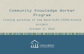 Community Knowledge Worker Program [in Uganda]