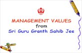Management Values from Sri Guru Granth Sahib Jee