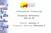 Information Technology Proposal Reference 958-23-01