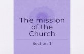 Mission of the Church - Section 1 intro