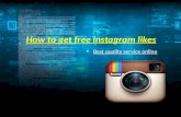 How to get free instagram likes