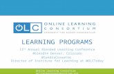 2014 LEARNING PROGRAMS at the Online Learning Consortium