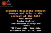 Economic Relations between Europe and Asia in the context of ...