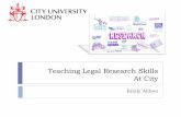 Teaching legal research skills at City - Emily Allbon