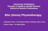 Physiotherapy open day presentation June 2013