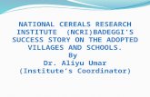 National cereals research institute  (ncri)badeggi’s success story