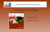 Word Link   Introductory Class Level I II
