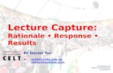 Rationalise, Response, Results - Keynote Presentation by Dr. Daniel Tan