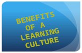 Benefits of a Learning Culture