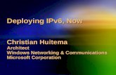 Deploying IPv6, now(PPT)