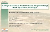 Computational Biomedical Engineering and Systems Biology - CSM ...