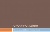 Growing jQuery