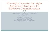 The Right Data for the Right Audience: Strategies for Effective Communication