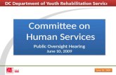 Dyrs Oversight Hearing Presentation (June 10 2009)